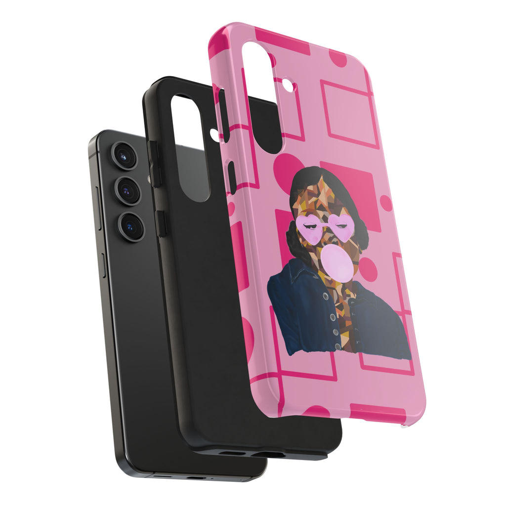 Pink Pop Art Phone Case — Bubblegum Girl Tough Phone Case