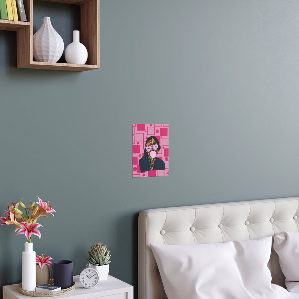 Pink Retro Bubblegum Pop Poster