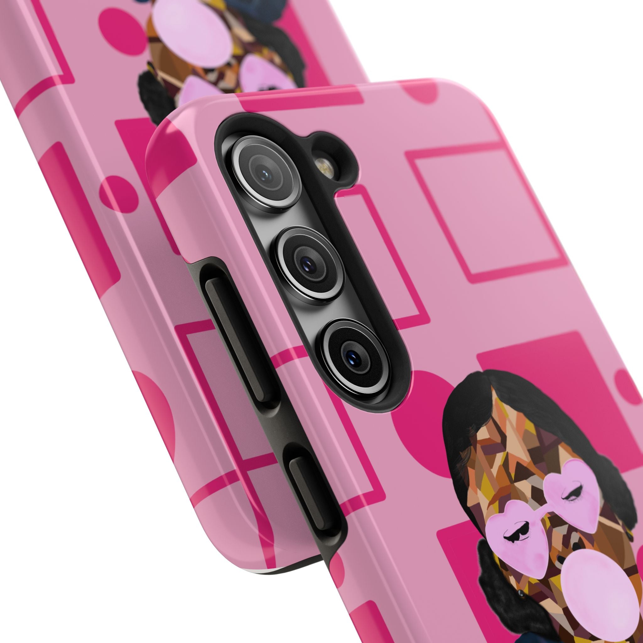Pink Pop Art Phone Case — Bubblegum Girl Tough Phone Case