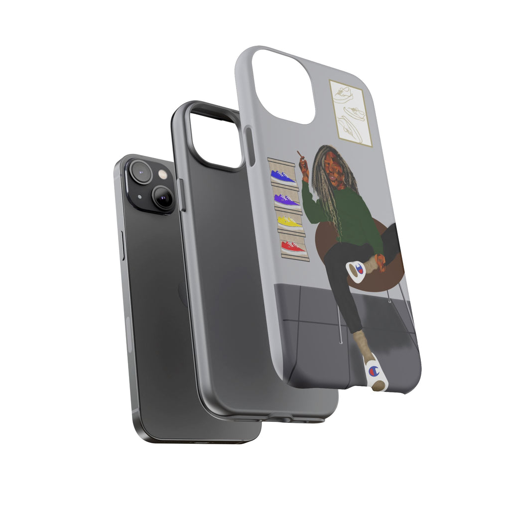 Phone Case — Chill Sneakerhead Illustration ("Tough Cases")
