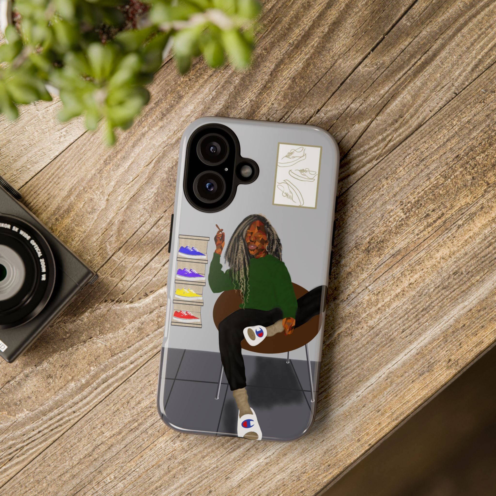Phone Case — Chill Sneakerhead Illustration ("Tough Cases")