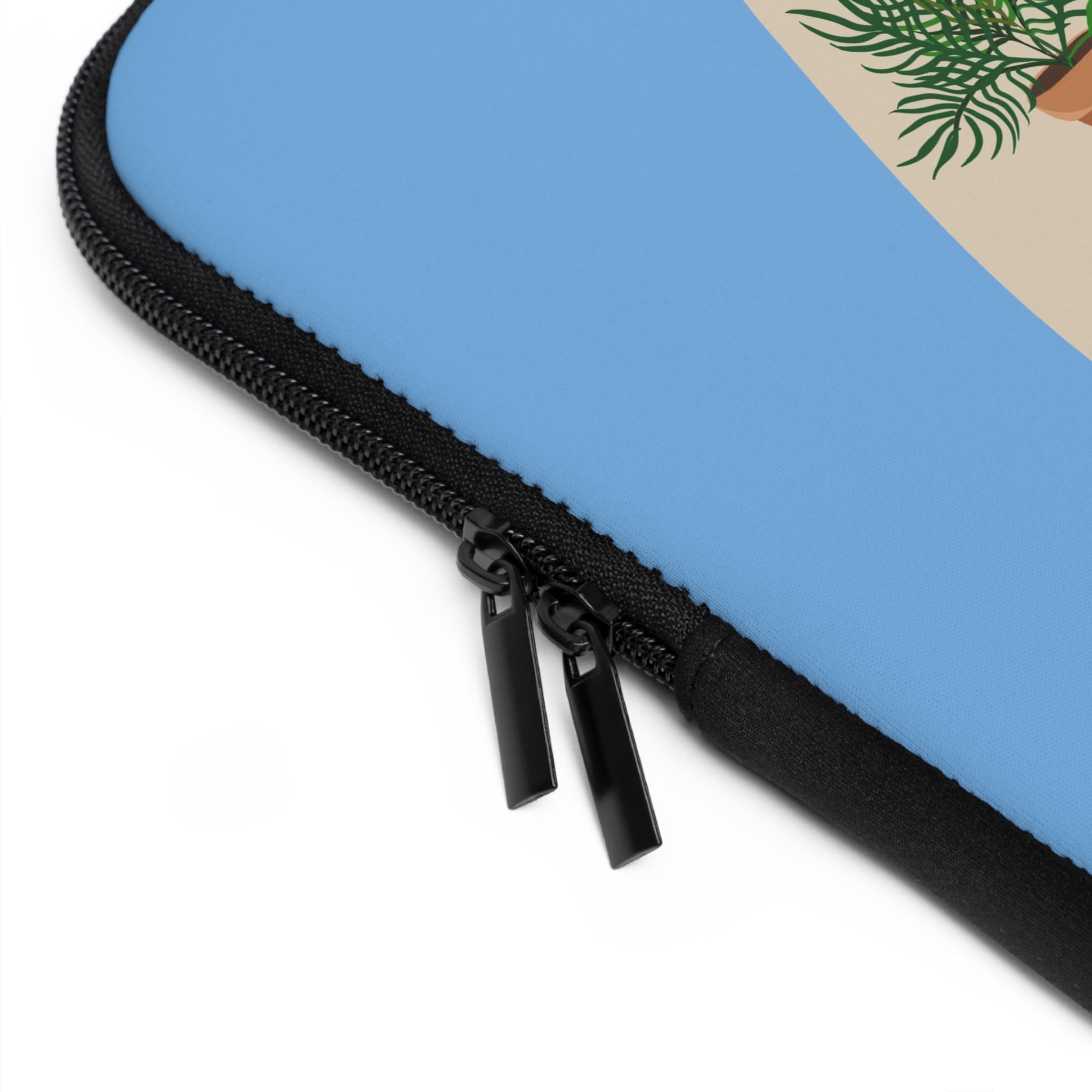 Meditative Plant Lady Laptop Sleeve — Yoga Calm Protective Case