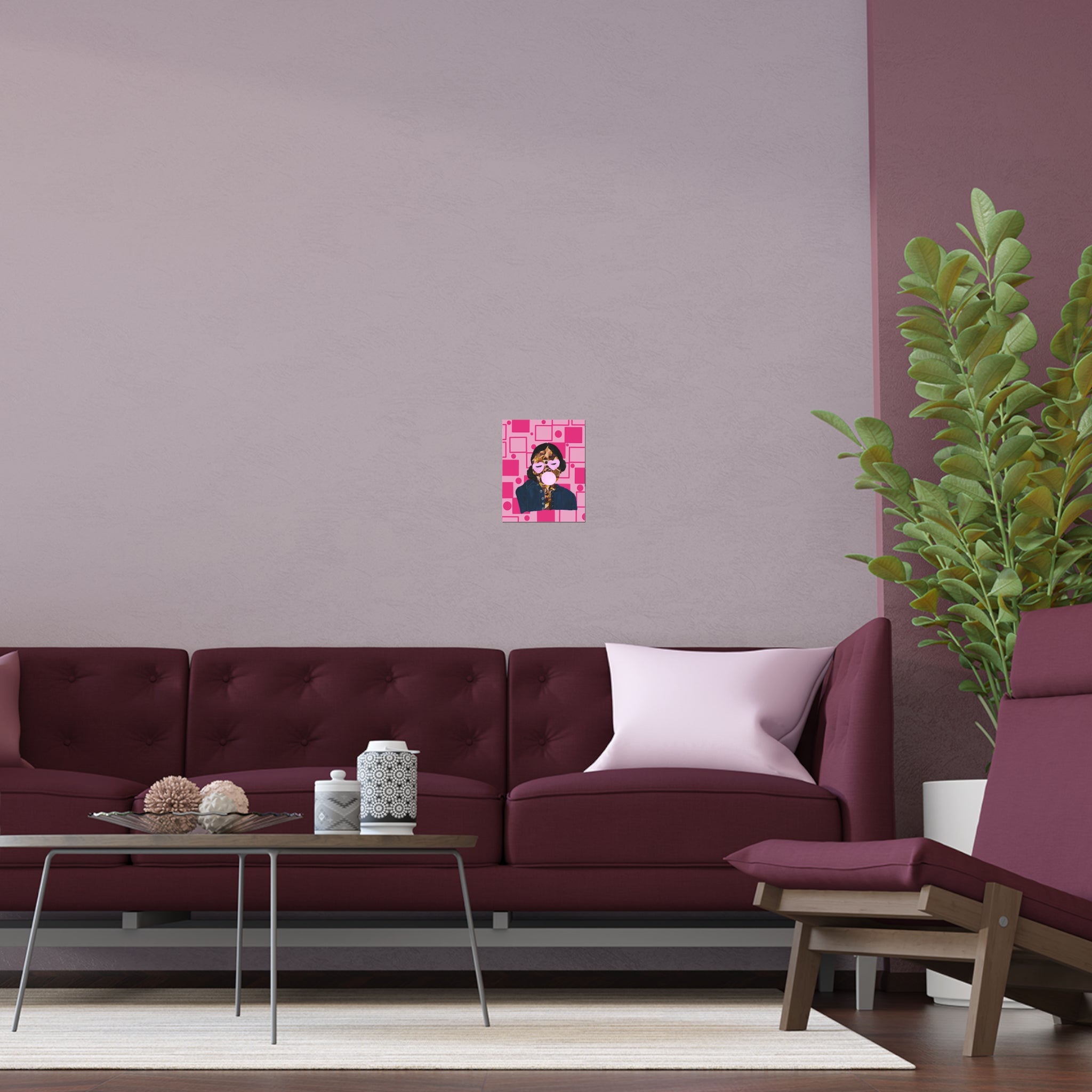 Pink Retro Bubblegum Pop Poster
