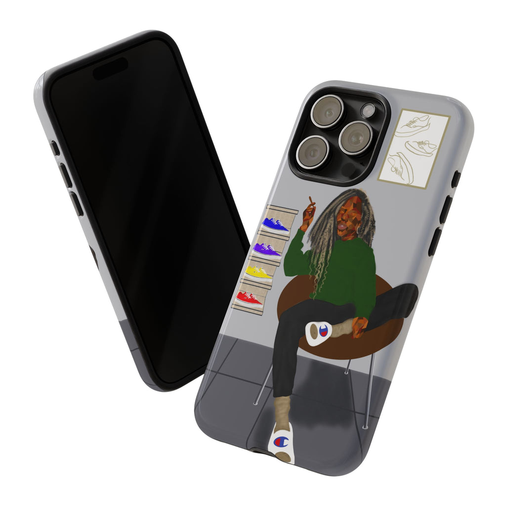 Phone Case — Chill Sneakerhead Illustration ("Tough Cases")