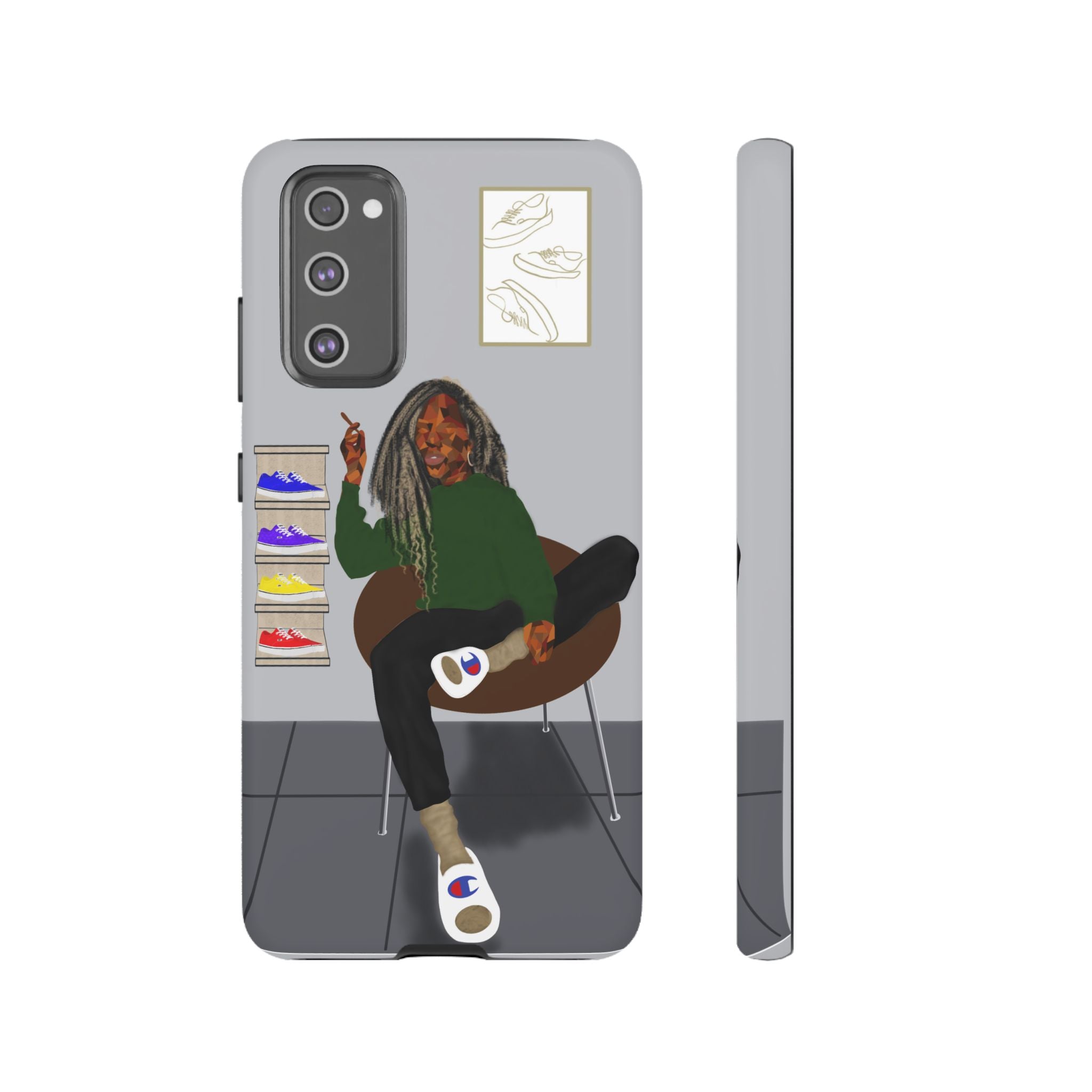 Phone Case — Chill Sneakerhead Illustration ("Tough Cases")