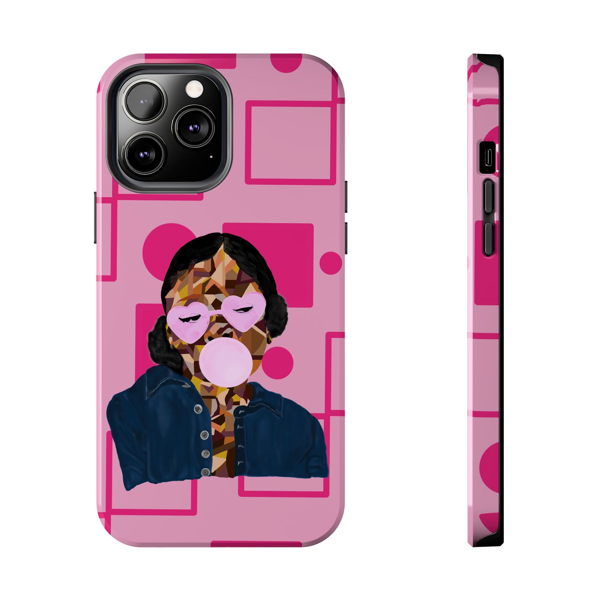 Pink Pop Art Phone Case — Bubblegum Girl Tough Phone Case