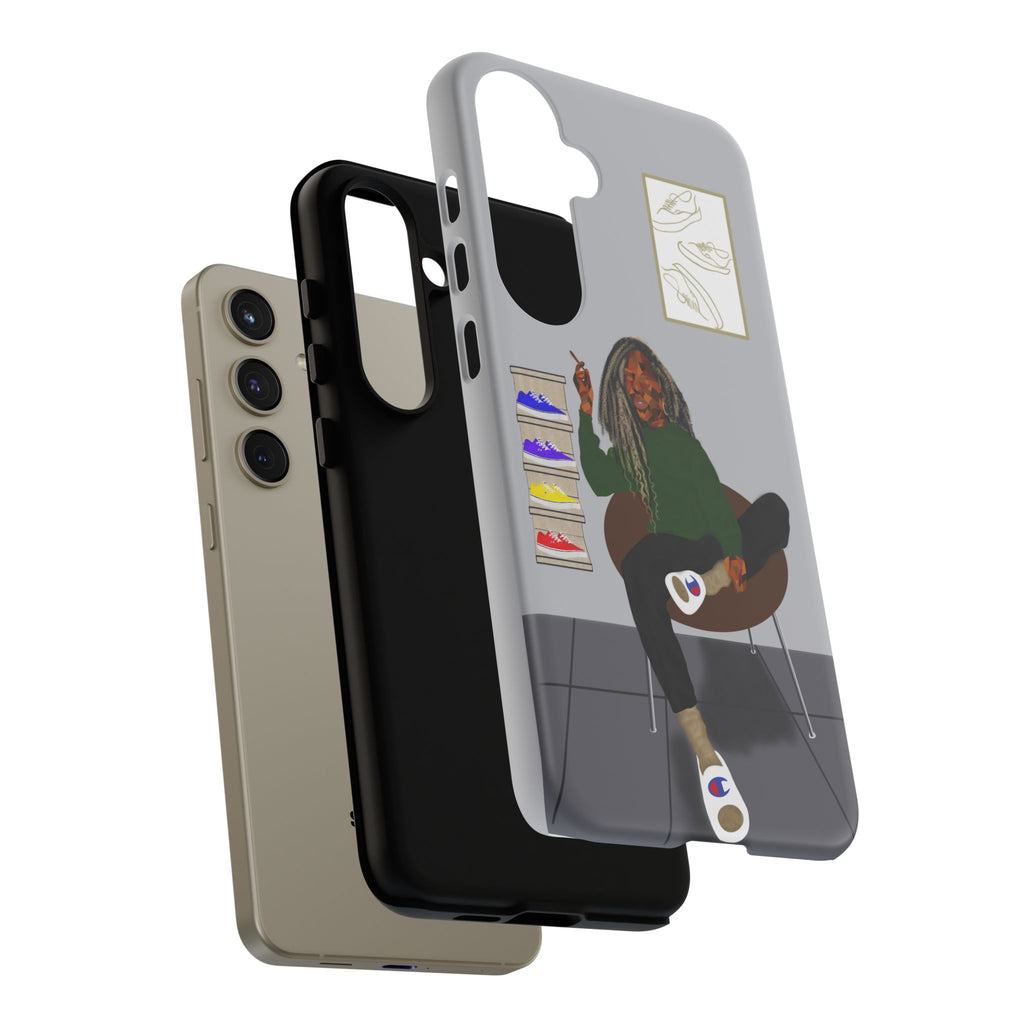 Phone Case — Chill Sneakerhead Illustration ("Tough Cases")