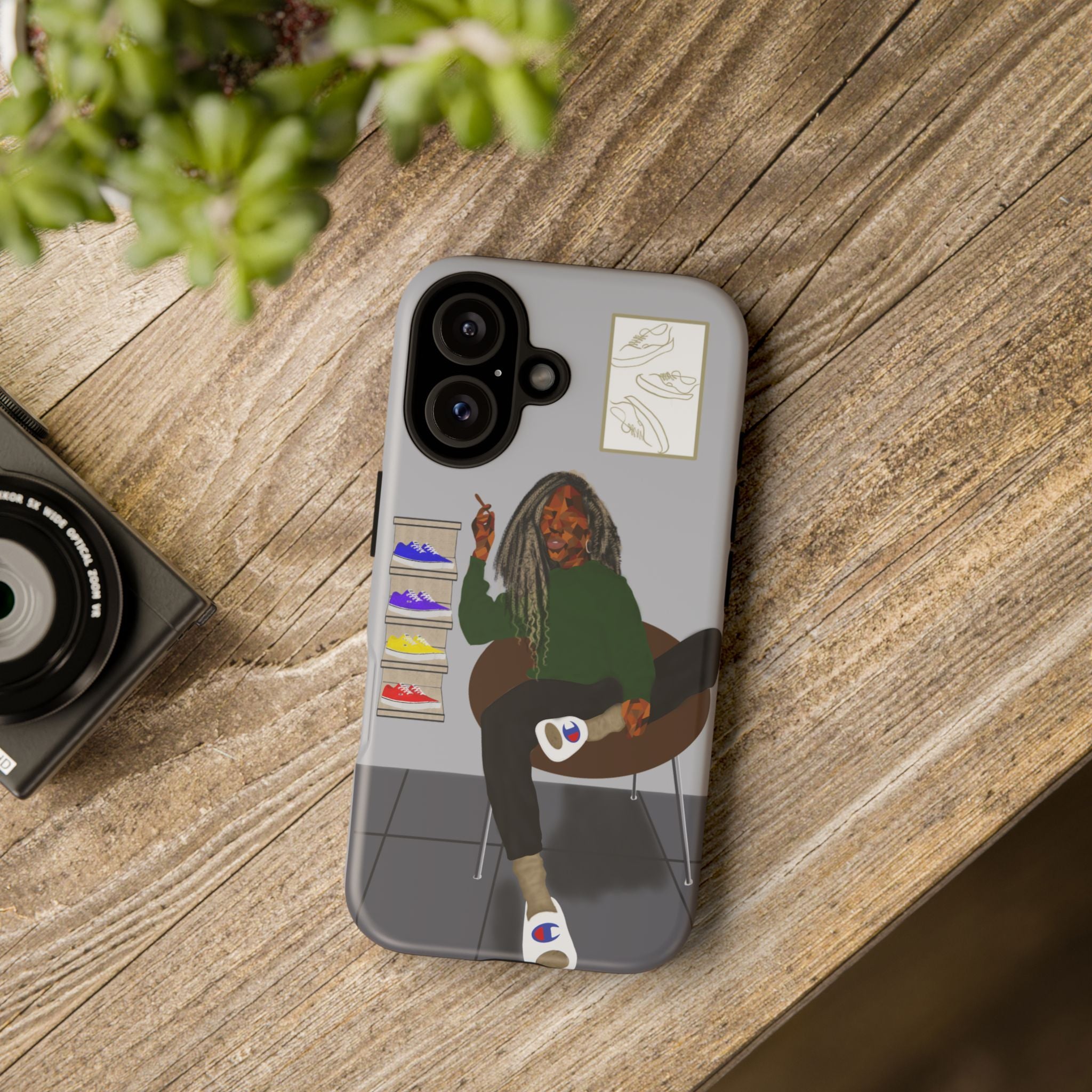 Phone Case — Chill Sneakerhead Illustration ("Tough Cases")