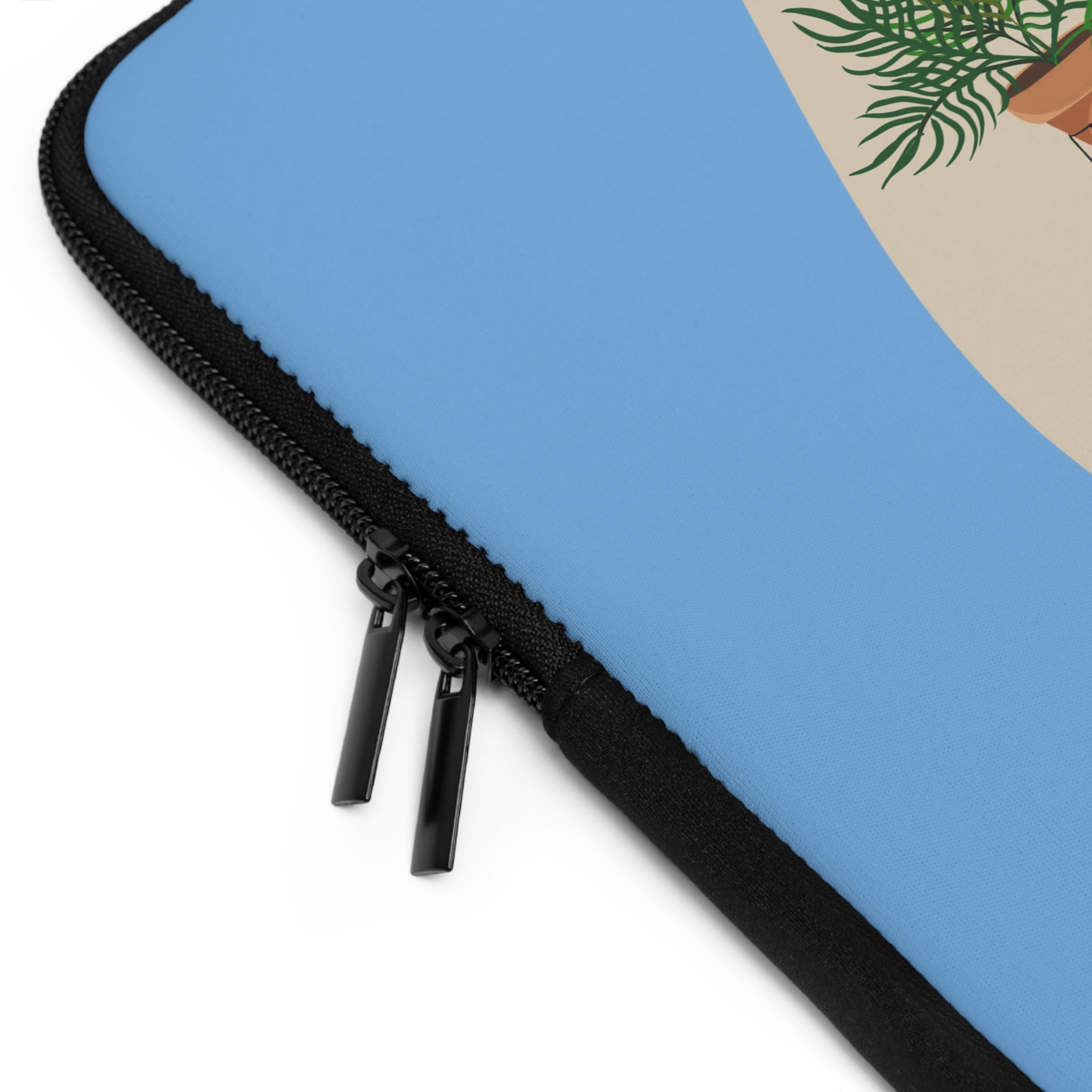 Meditative Plant Lady Laptop Sleeve — Yoga Calm Protective Case