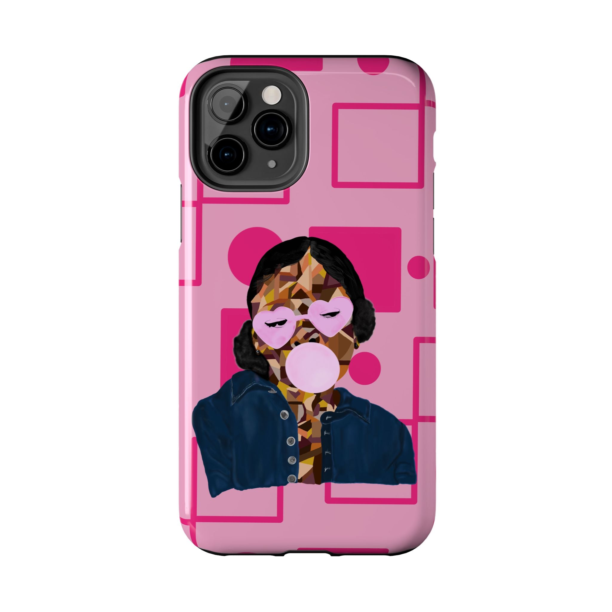 Pink Pop Art Phone Case — Bubblegum Girl Tough Phone Case