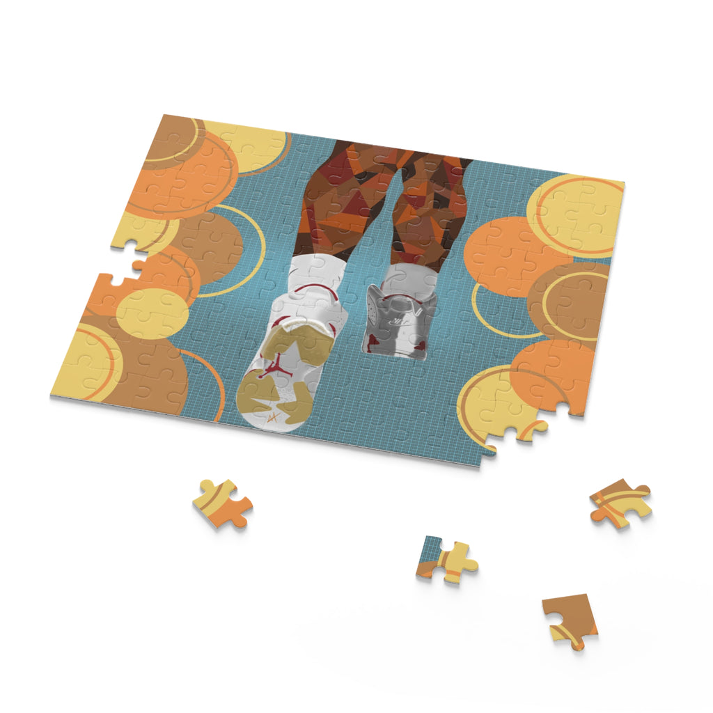 Retro Basketball Sneaker Puzzle — 120/252/500-Piece