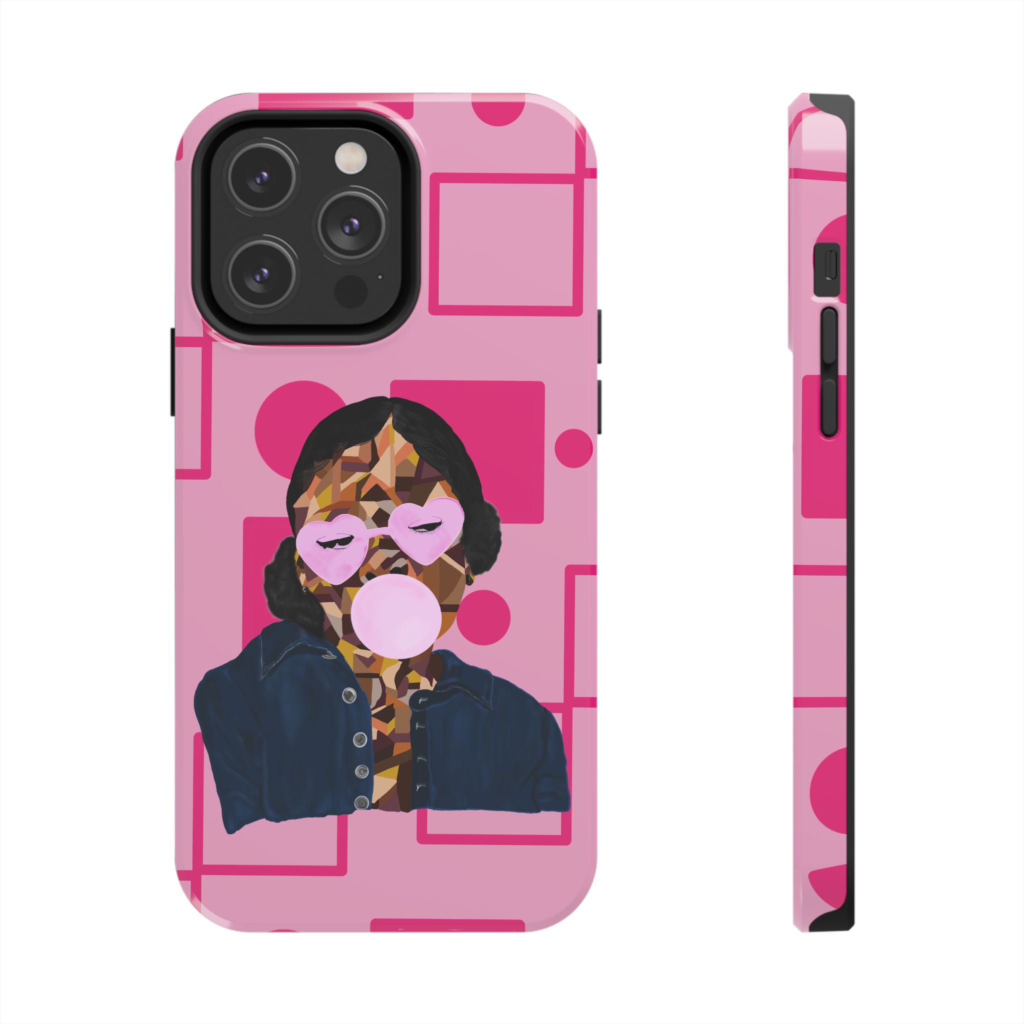 Pink Pop Art Phone Case — Bubblegum Girl Tough Phone Case