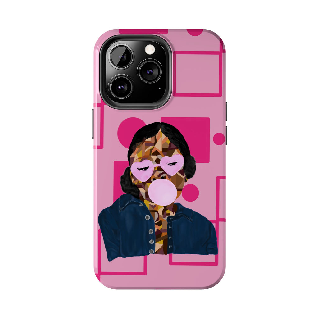 Pink Pop Art Phone Case — Bubblegum Girl Tough Phone Case