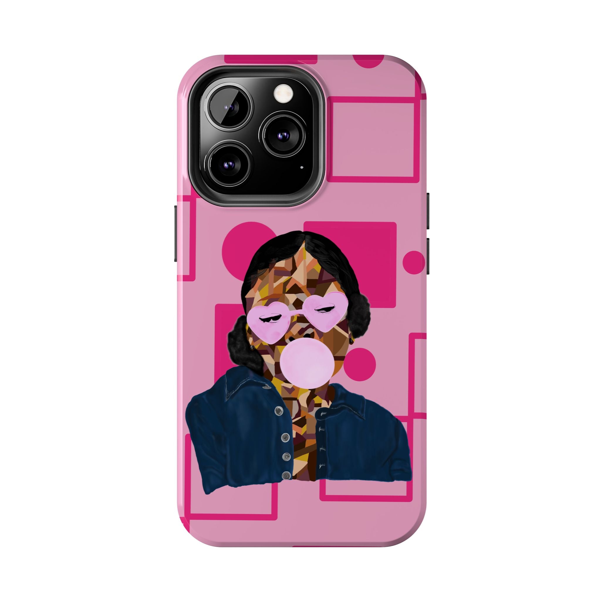 Pink Pop Art Phone Case — Bubblegum Girl Tough Phone Case