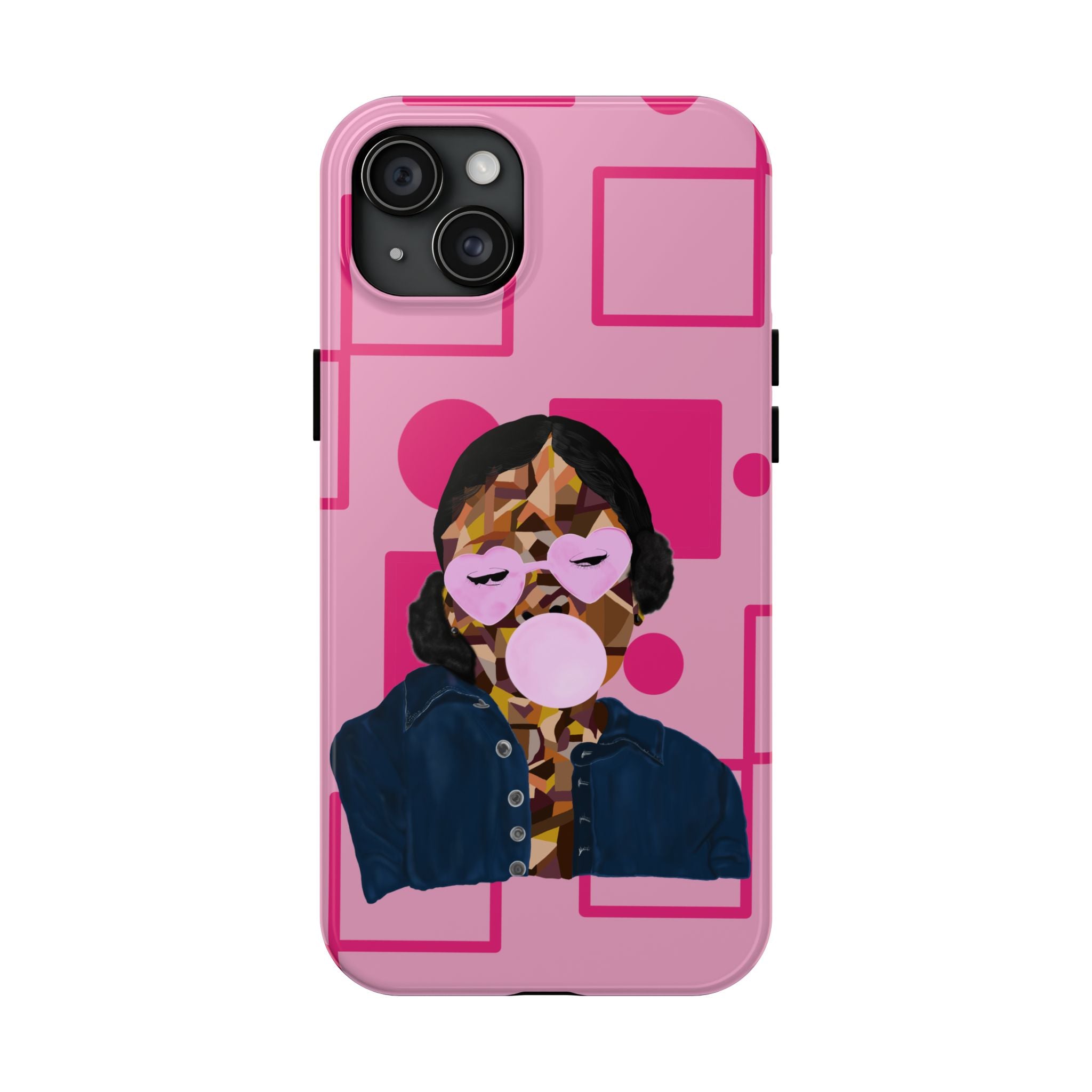 Pink Pop Art Phone Case — Bubblegum Girl Tough Phone Case