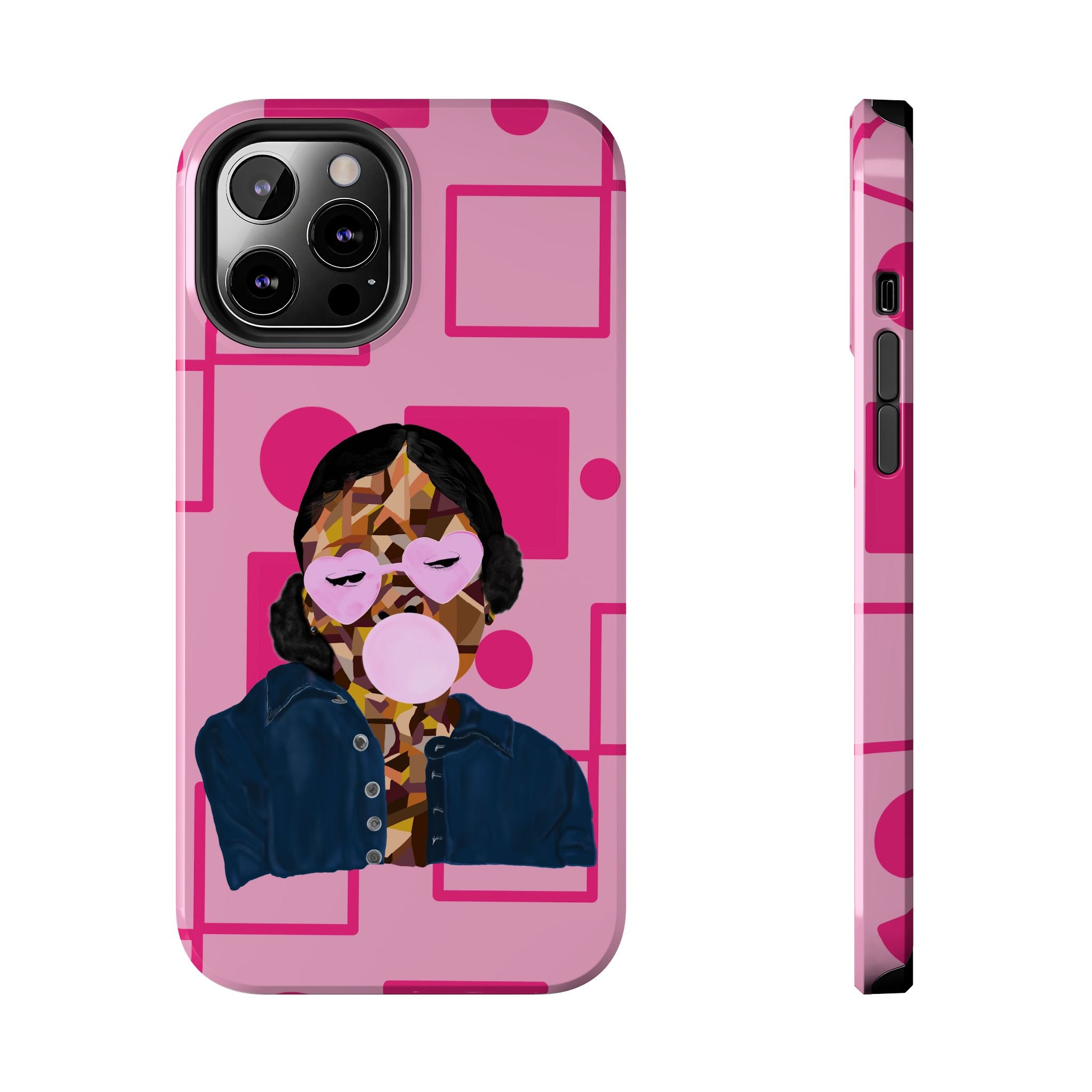 Pink Pop Art Phone Case — Bubblegum Girl Tough Phone Case