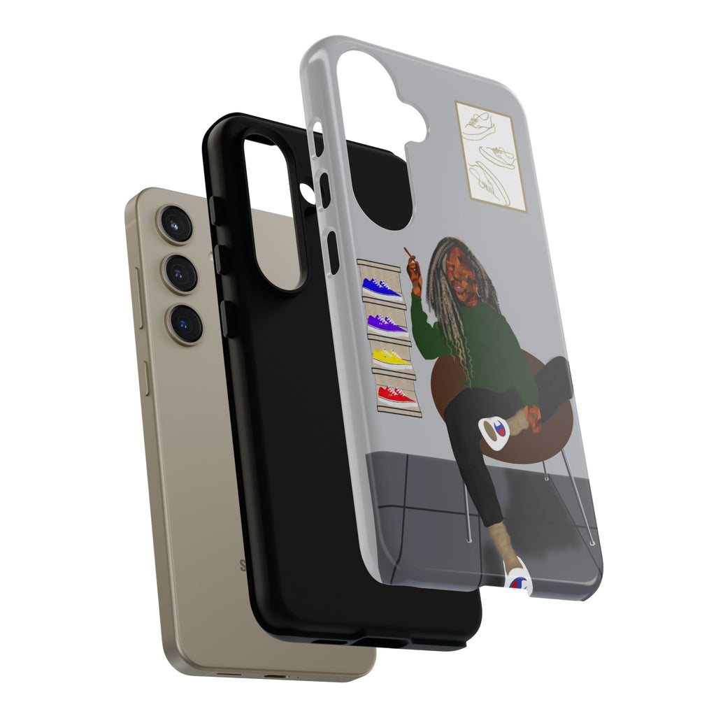 Phone Case — Chill Sneakerhead Illustration ("Tough Cases")