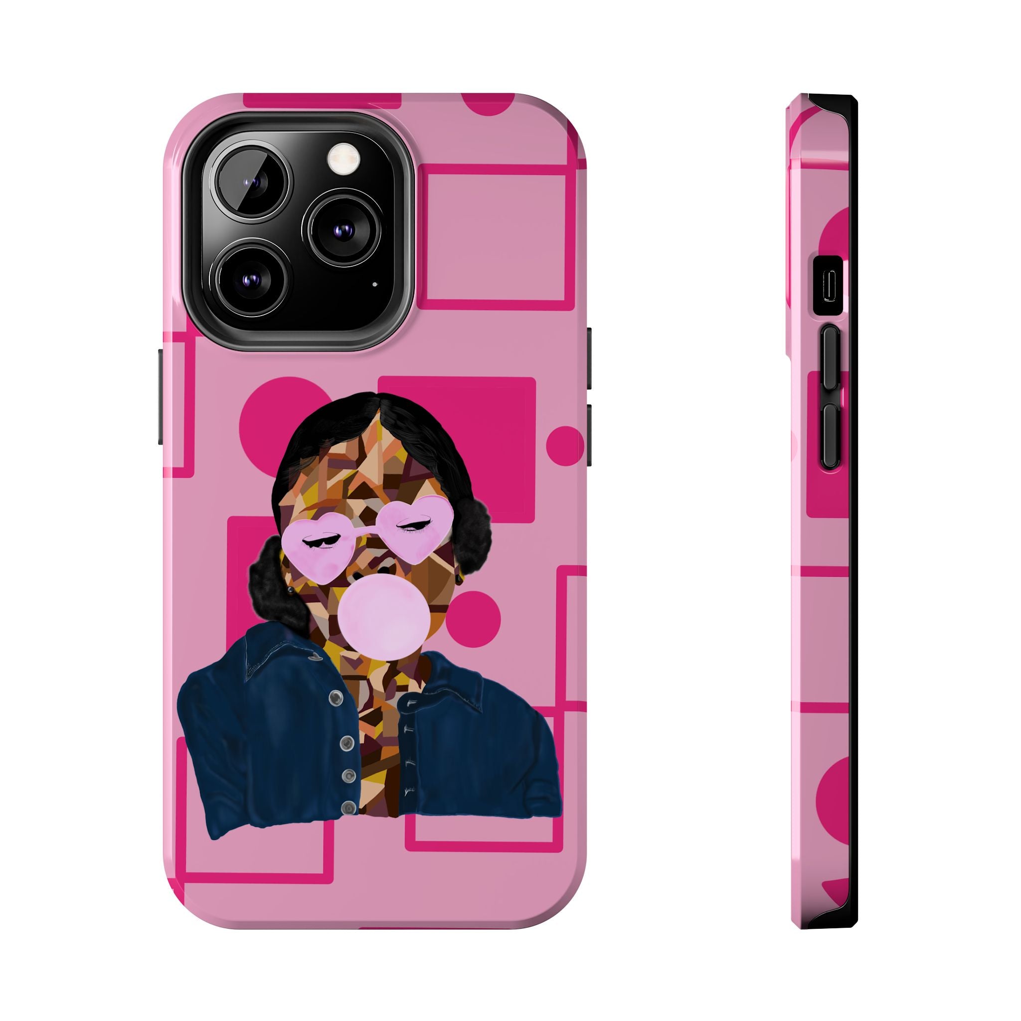 Pink Pop Art Phone Case — Bubblegum Girl Tough Phone Case