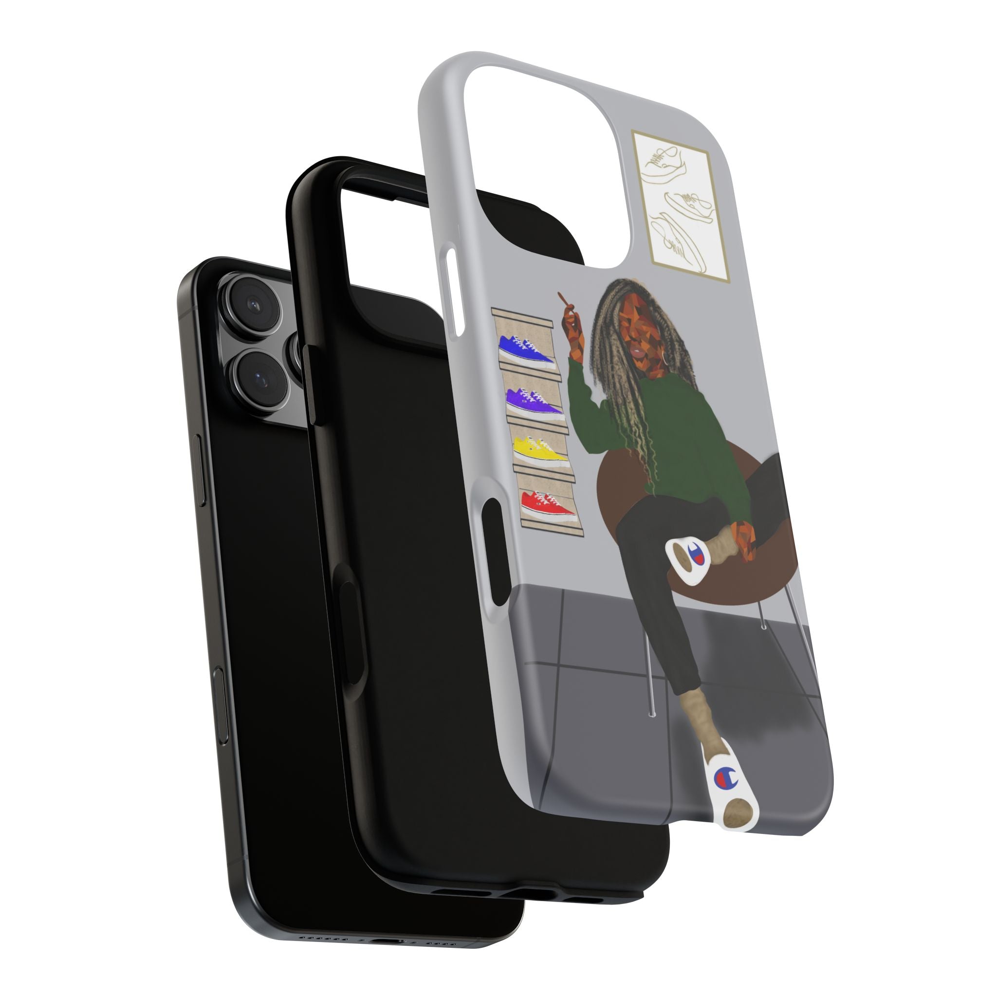 Phone Case — Chill Sneakerhead Illustration ("Tough Cases")