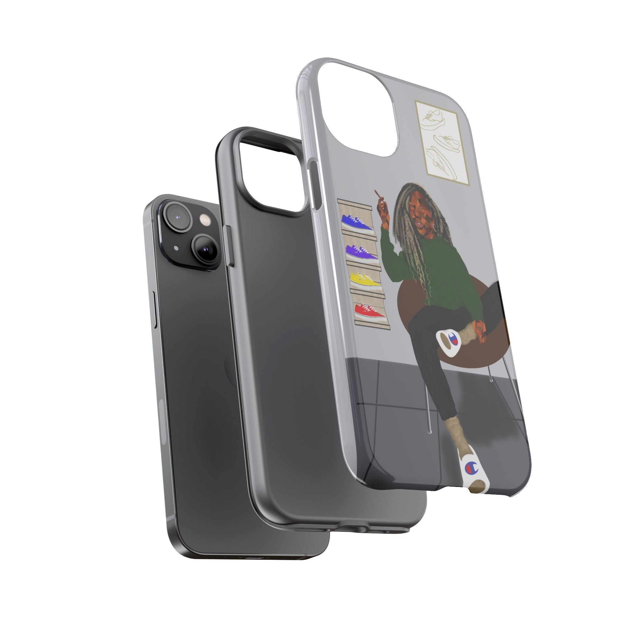 Phone Case — Chill Sneakerhead Illustration ("Tough Cases")