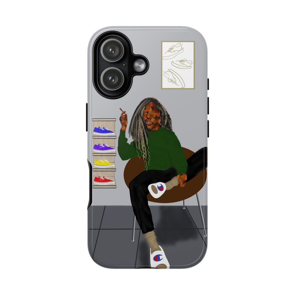 Phone Case — Chill Sneakerhead Illustration ("Tough Cases")