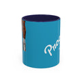 Progress Over Perfection Accent Coffee Mug — Motivational Blue 11/15oz