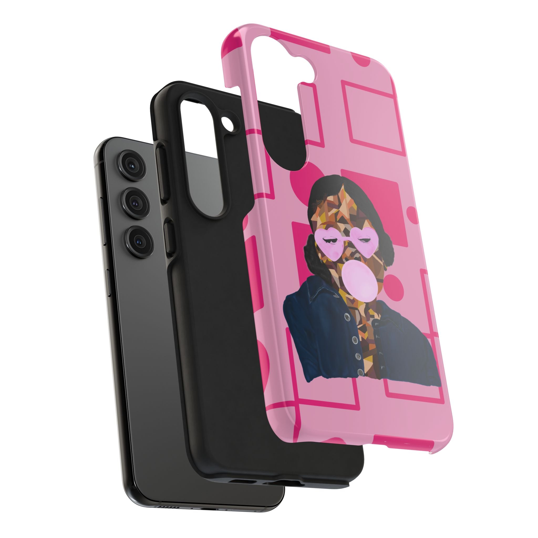 Pink Pop Art Phone Case — Bubblegum Girl Tough Phone Case
