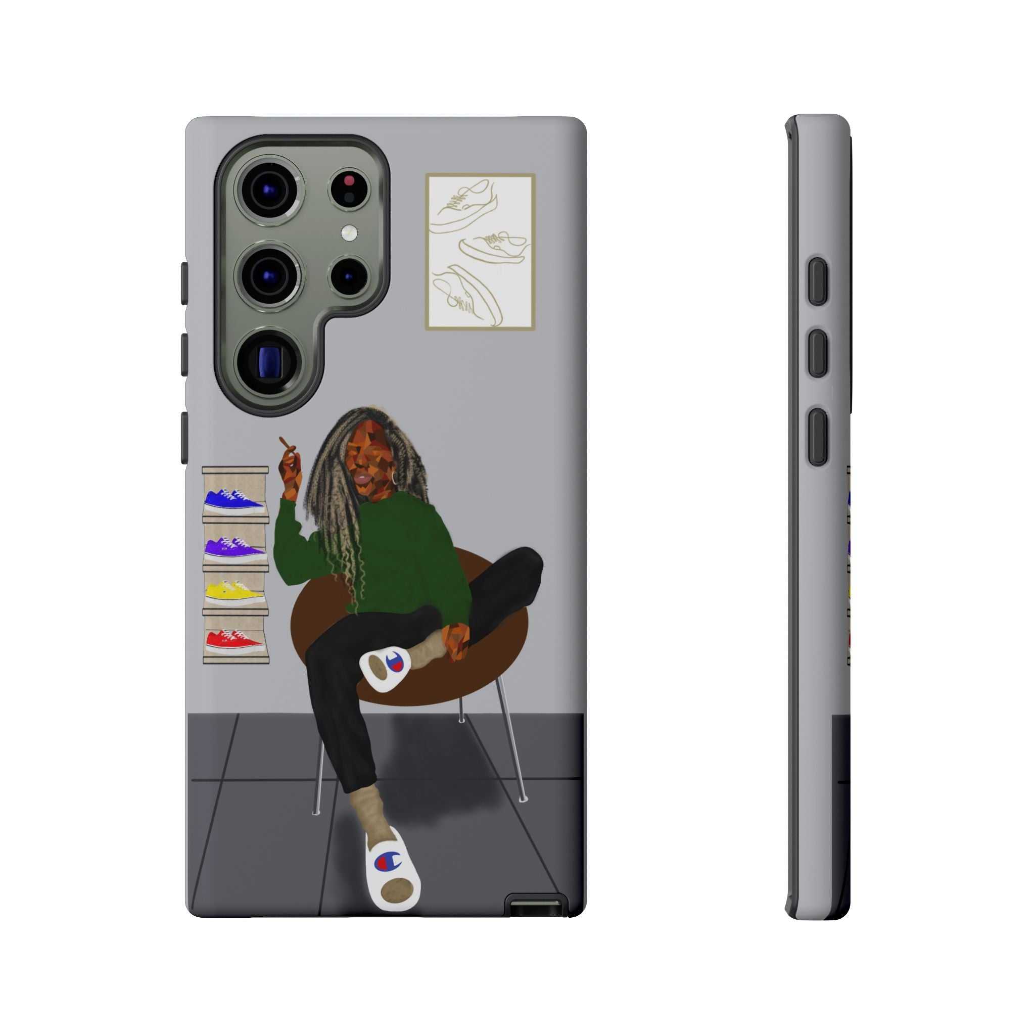 Phone Case — Chill Sneakerhead Illustration ("Tough Cases")