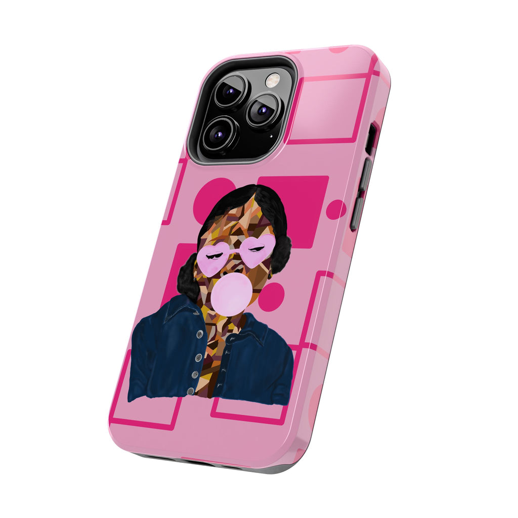 Pink Pop Art Phone Case — Bubblegum Girl Tough Phone Case