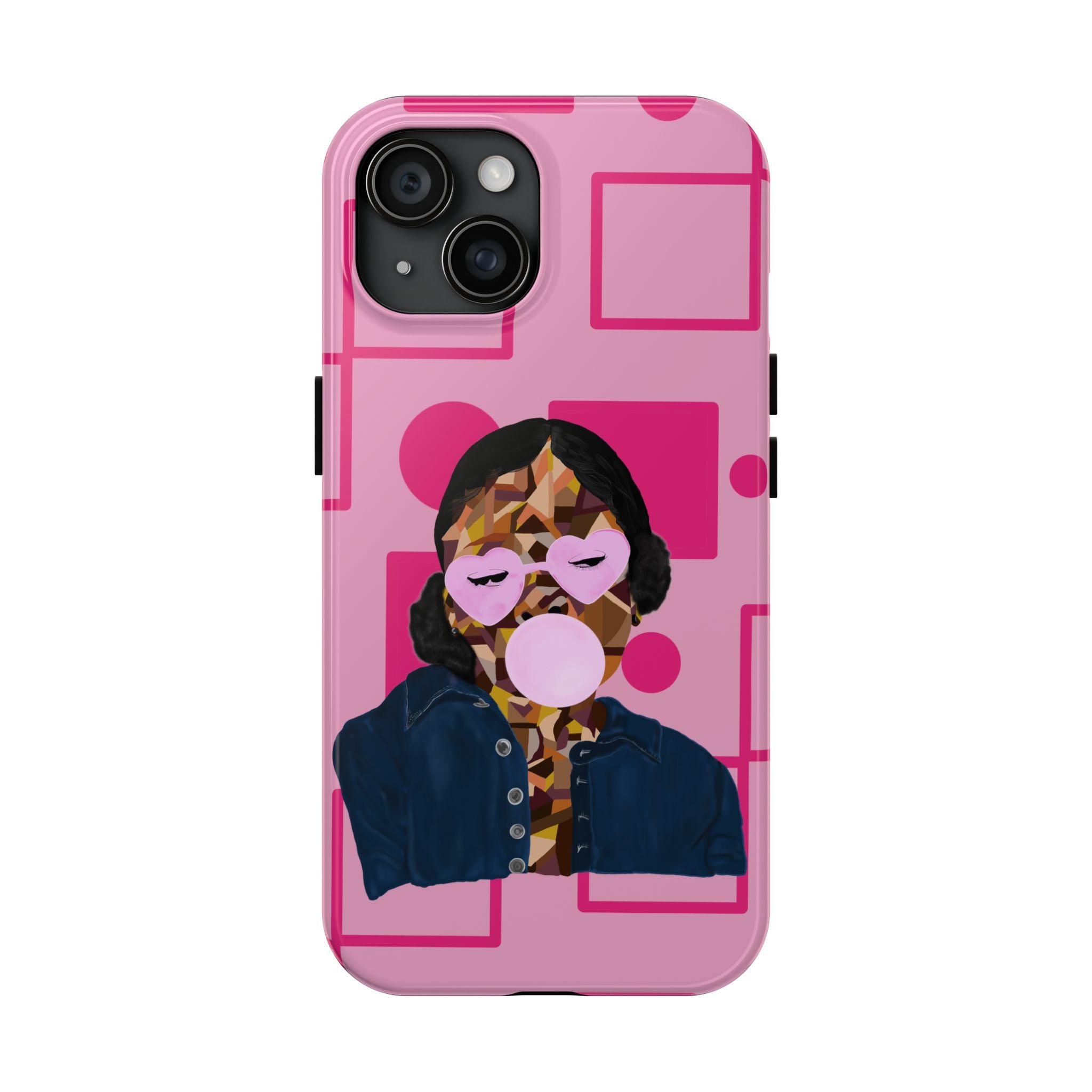 Pink Pop Art Phone Case — Bubblegum Girl Tough Phone Case