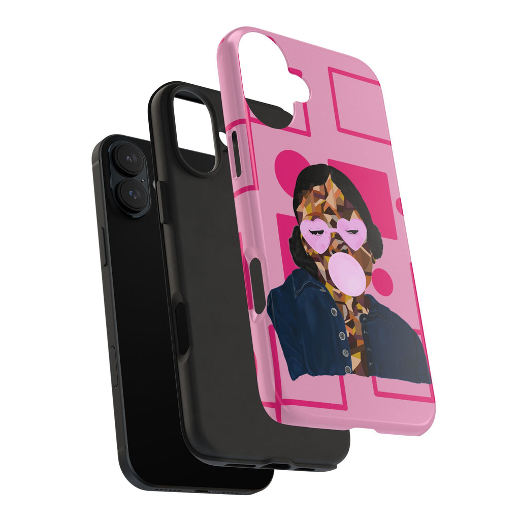 Pink Pop Art Phone Case — Bubblegum Girl Tough Phone Case