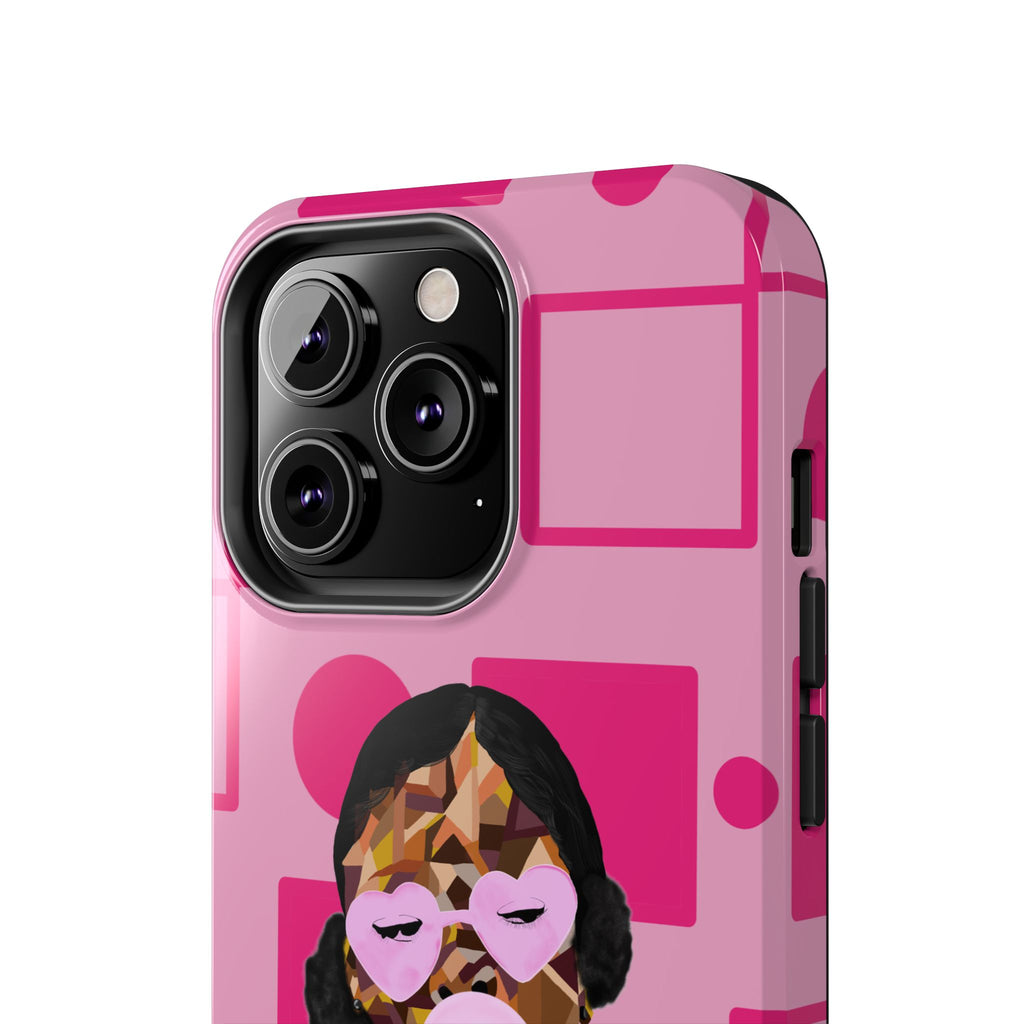 Pink Pop Art Phone Case — Bubblegum Girl Tough Phone Case