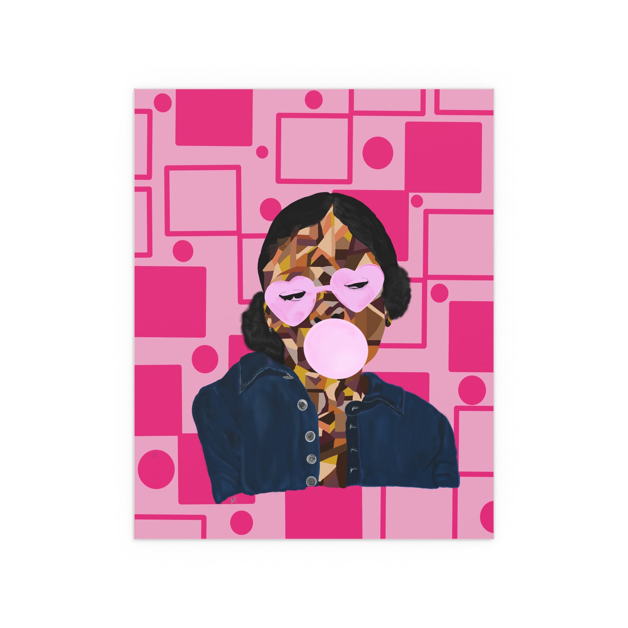 Pink Retro Bubblegum Pop Poster