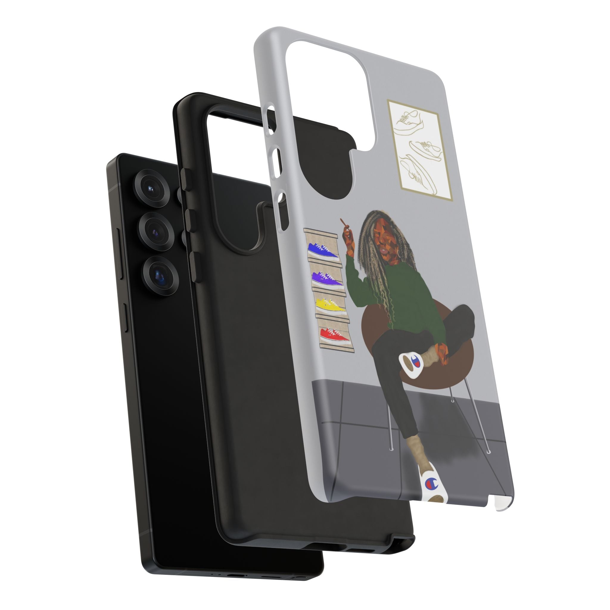 Phone Case — Chill Sneakerhead Illustration ("Tough Cases")