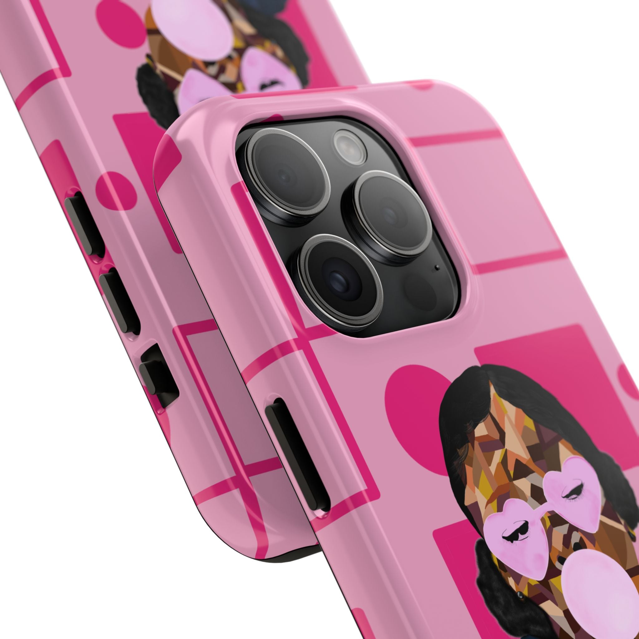 Pink Pop Art Phone Case — Bubblegum Girl Tough Phone Case