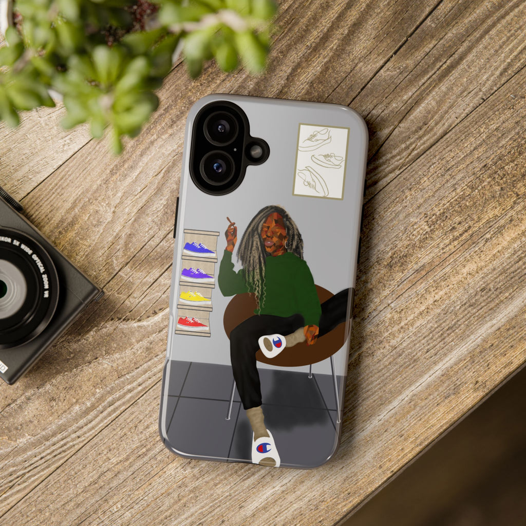 Phone Case — Chill Sneakerhead Illustration ("Tough Cases")