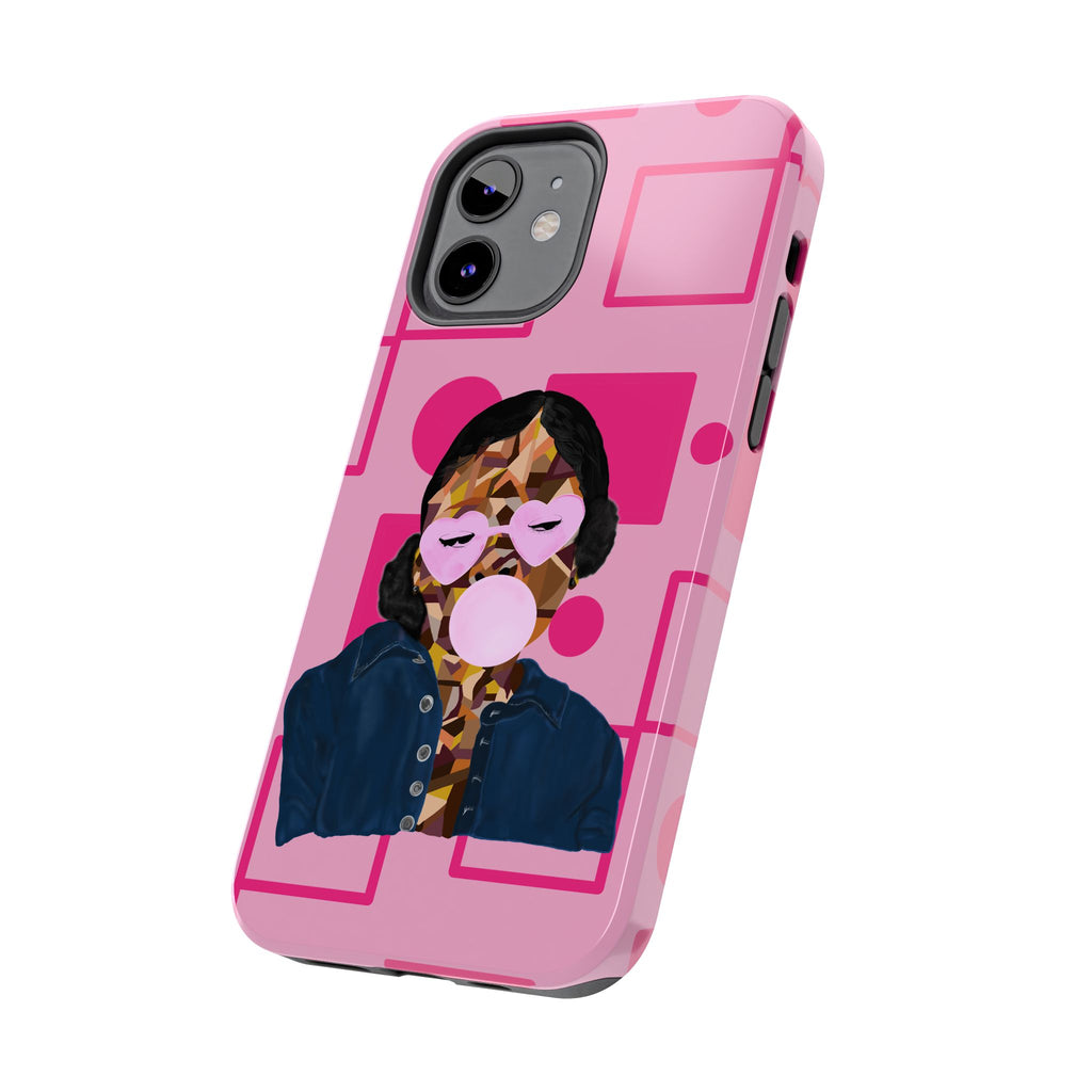 Pink Pop Art Phone Case — Bubblegum Girl Tough Phone Case