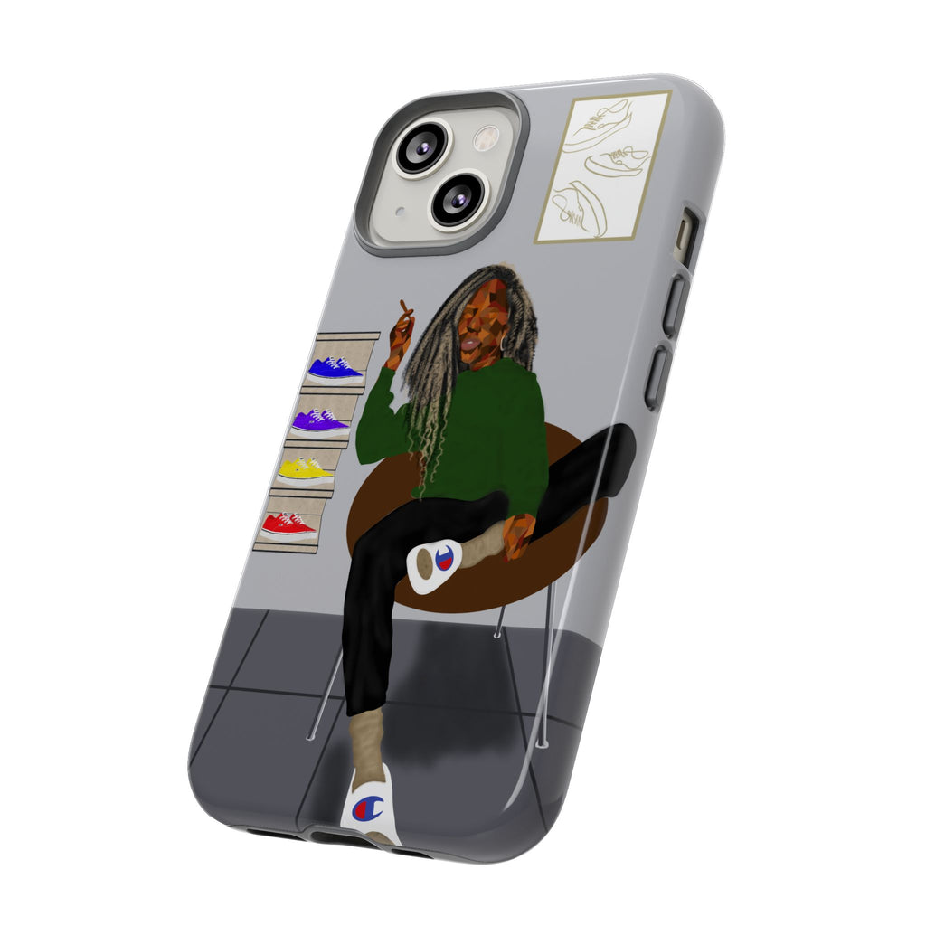 Phone Case — Chill Sneakerhead Illustration ("Tough Cases")