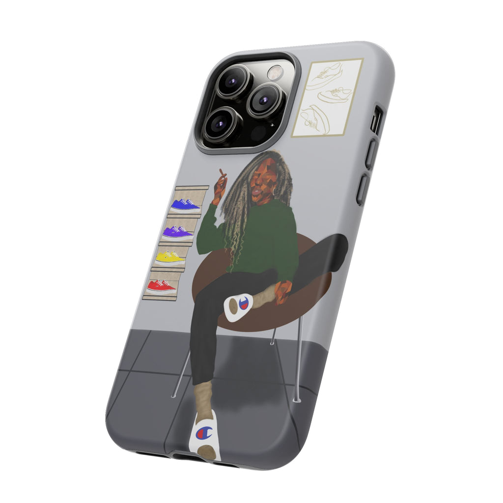 Phone Case — Chill Sneakerhead Illustration ("Tough Cases")