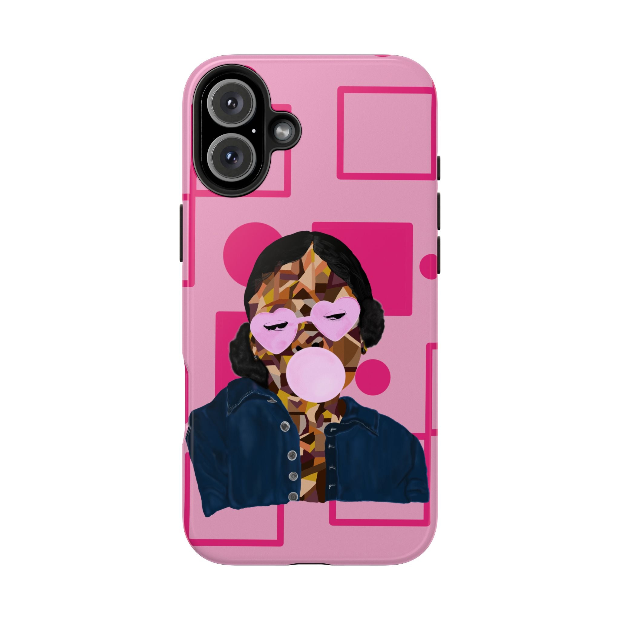 Pink Pop Art Phone Case — Bubblegum Girl Tough Phone Case