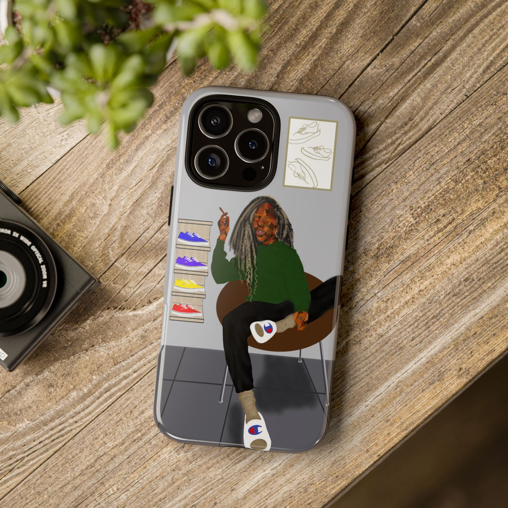 Phone Case — Chill Sneakerhead Illustration ("Tough Cases")