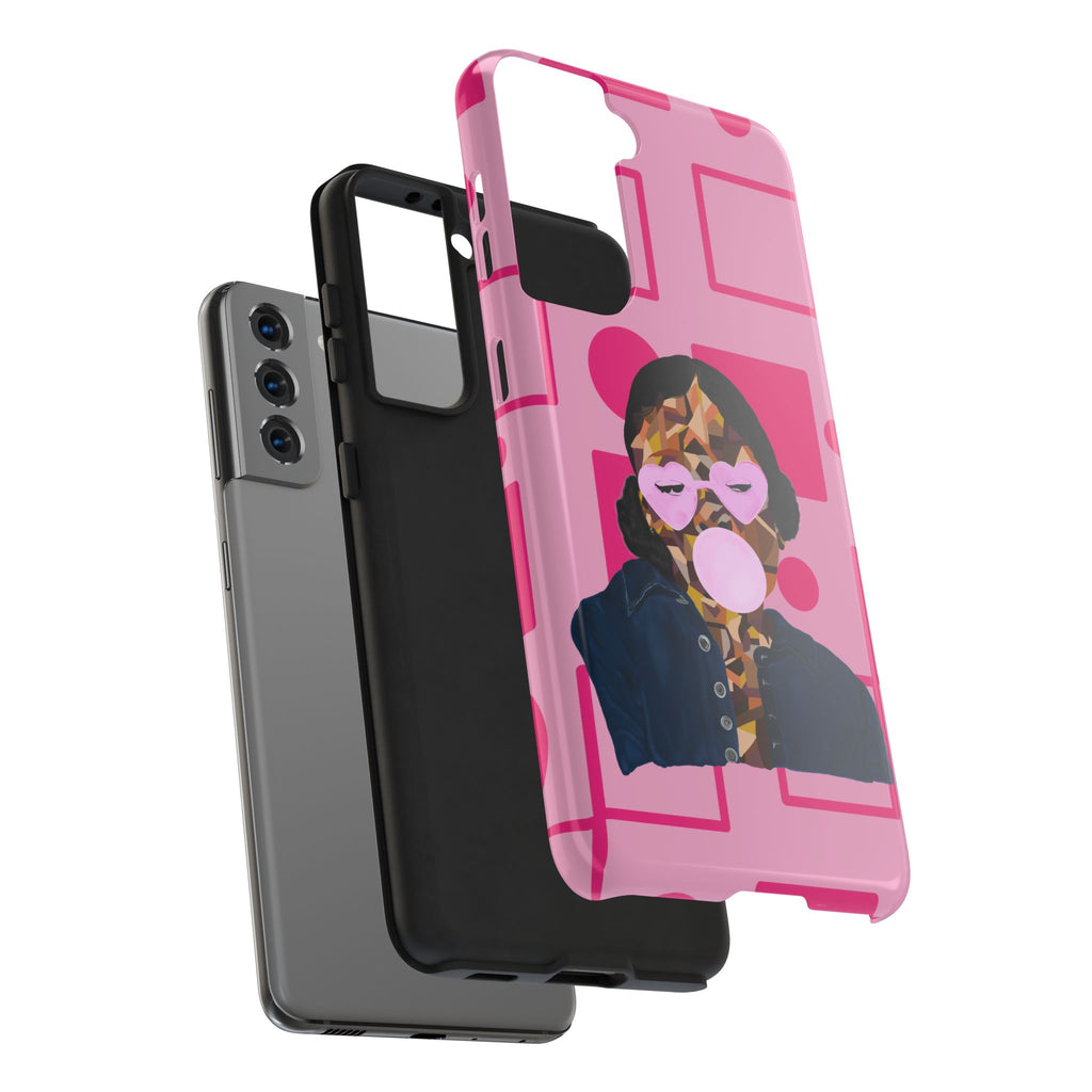Pink Pop Art Phone Case — Bubblegum Girl Tough Phone Case