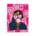 Velveteen Plush Blanket — Retro Pop Art Girl Bubblegum Throw