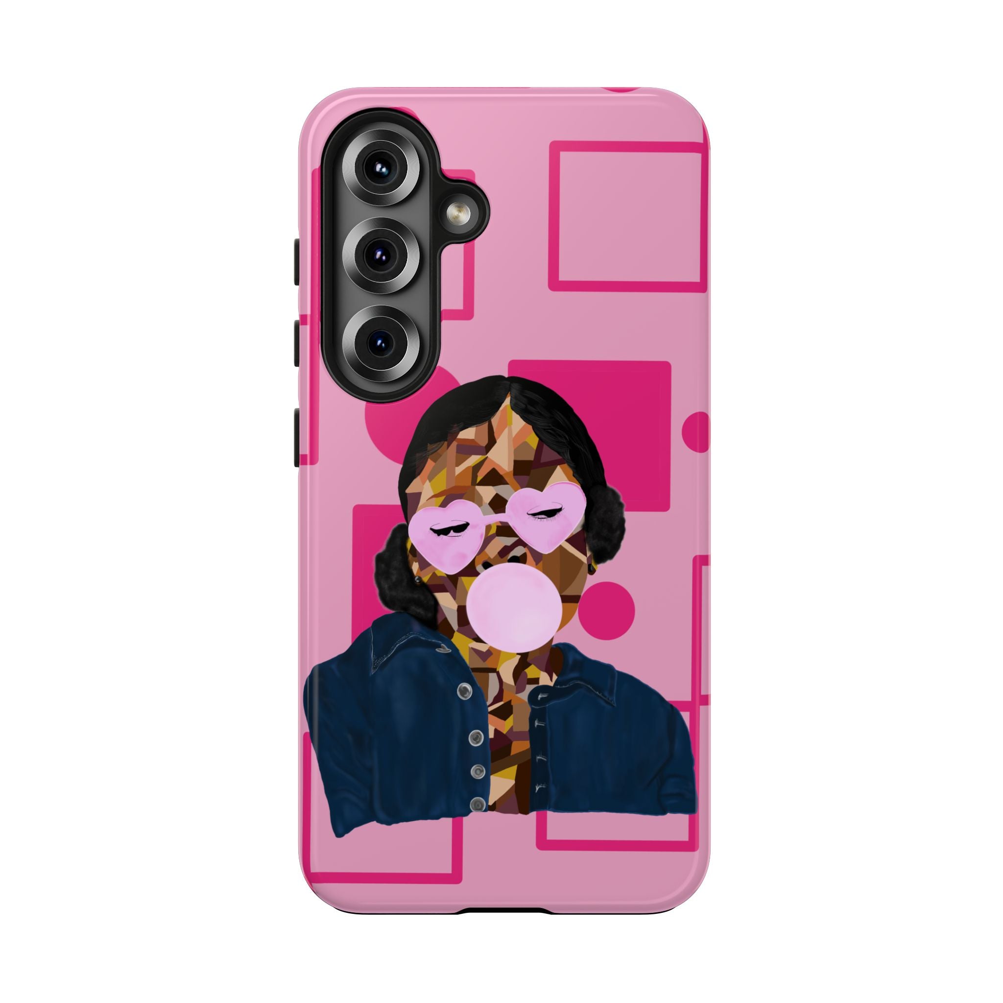 Pink Pop Art Phone Case — Bubblegum Girl Tough Phone Case