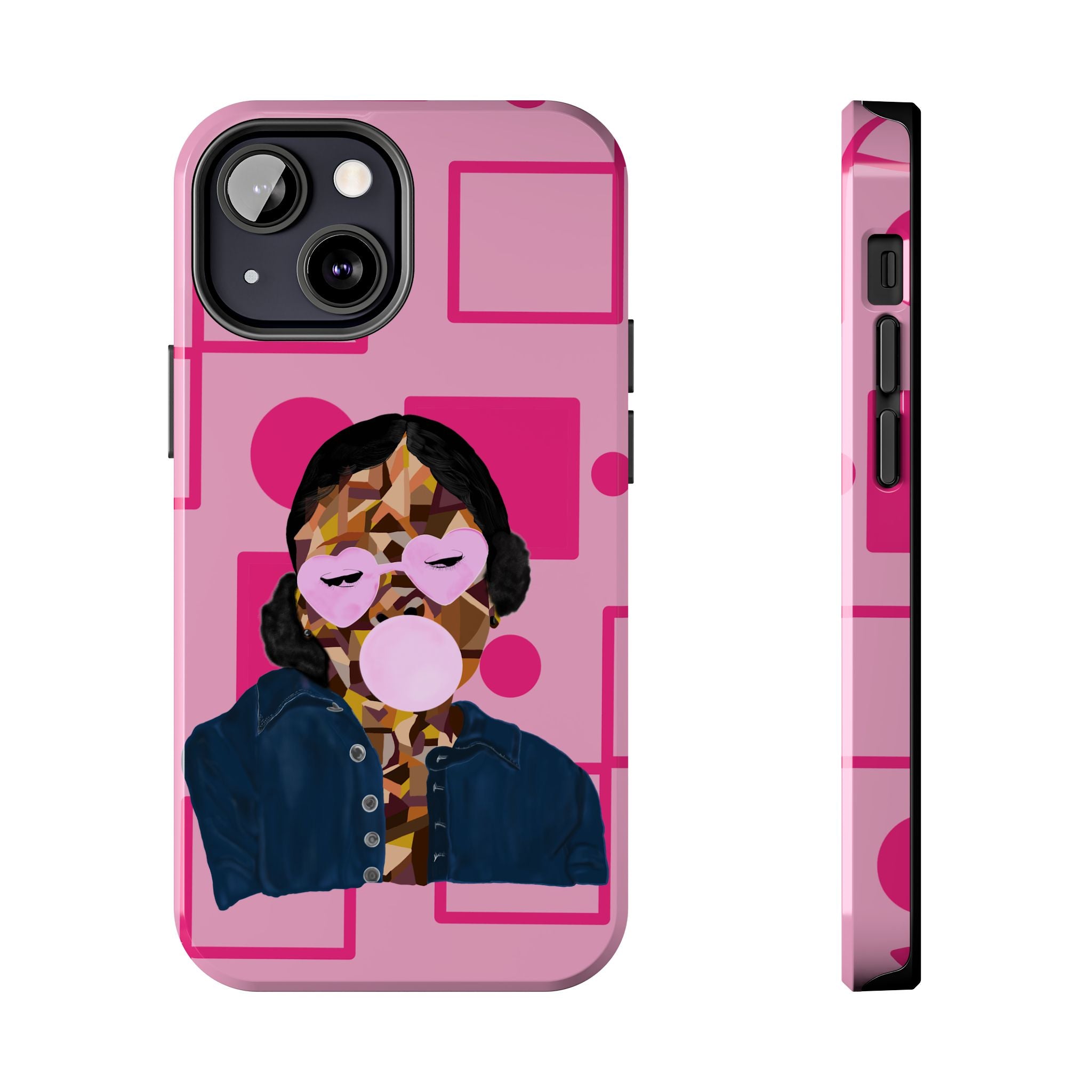 Pink Pop Art Phone Case — Bubblegum Girl Tough Phone Case