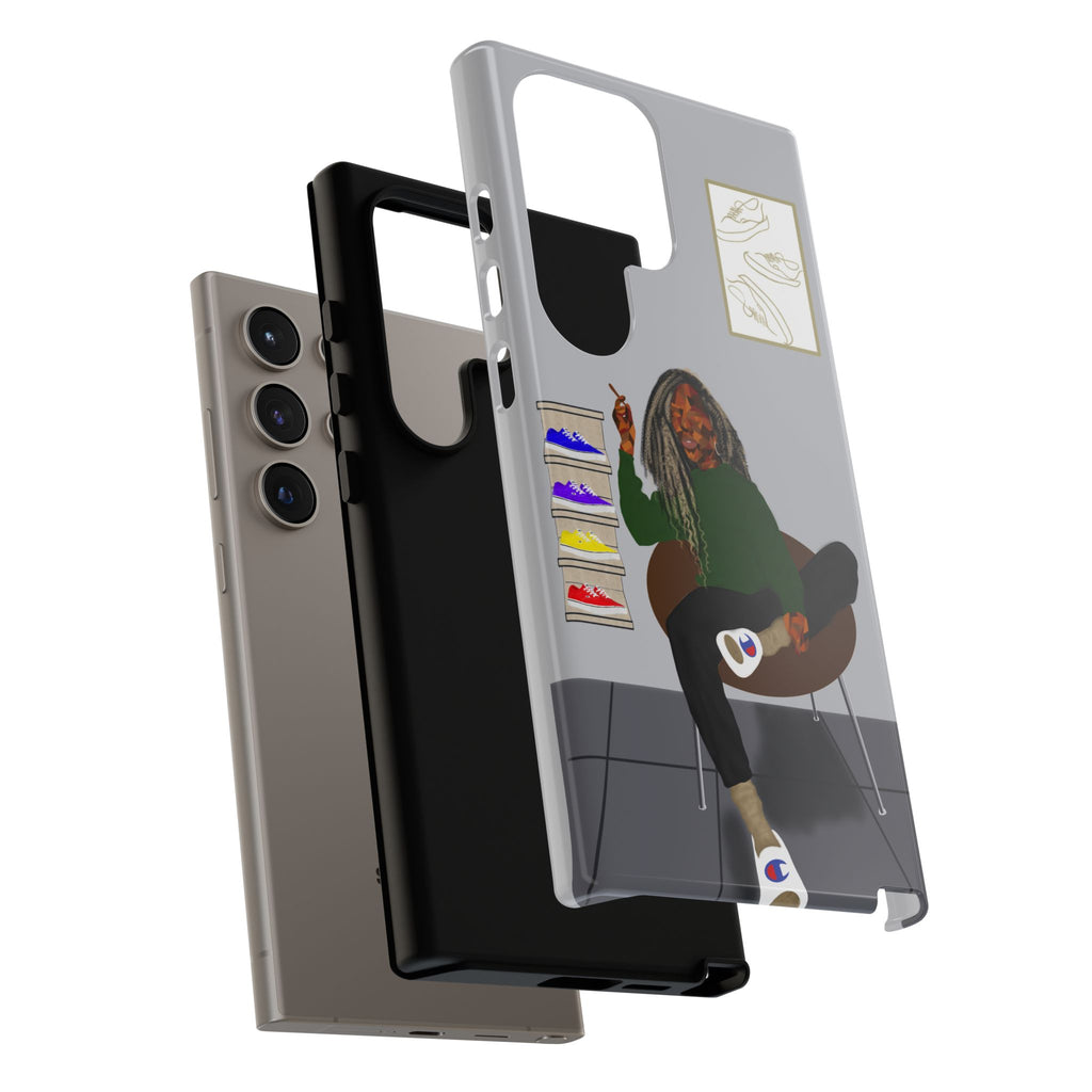Phone Case — Chill Sneakerhead Illustration ("Tough Cases")