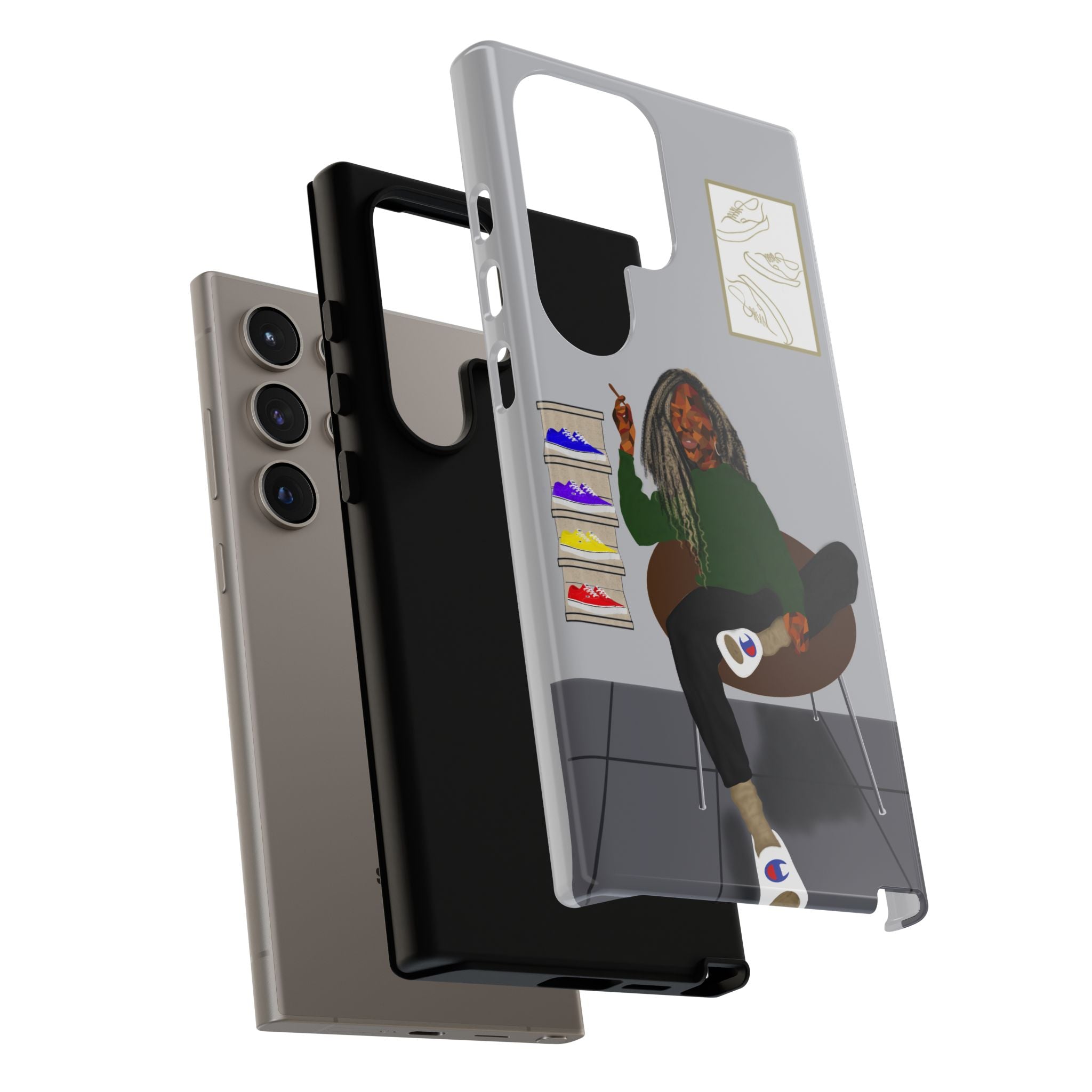 Phone Case — Chill Sneakerhead Illustration ("Tough Cases")