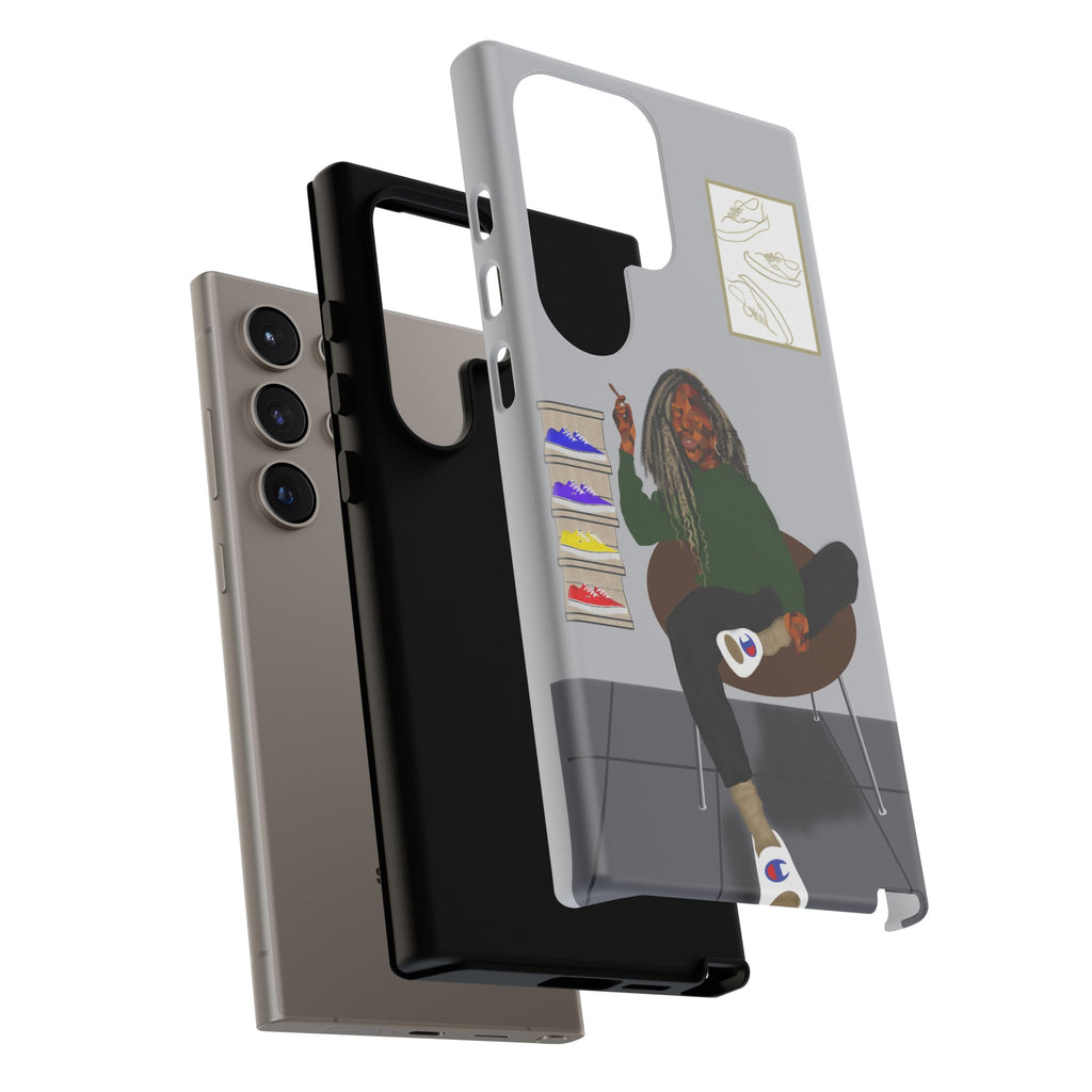 Phone Case — Chill Sneakerhead Illustration ("Tough Cases")