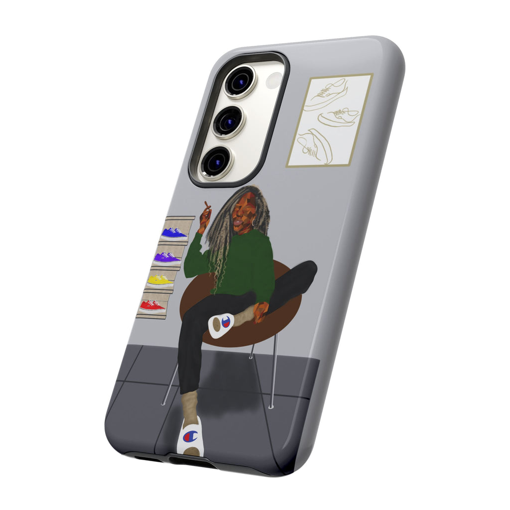 Phone Case — Chill Sneakerhead Illustration ("Tough Cases")