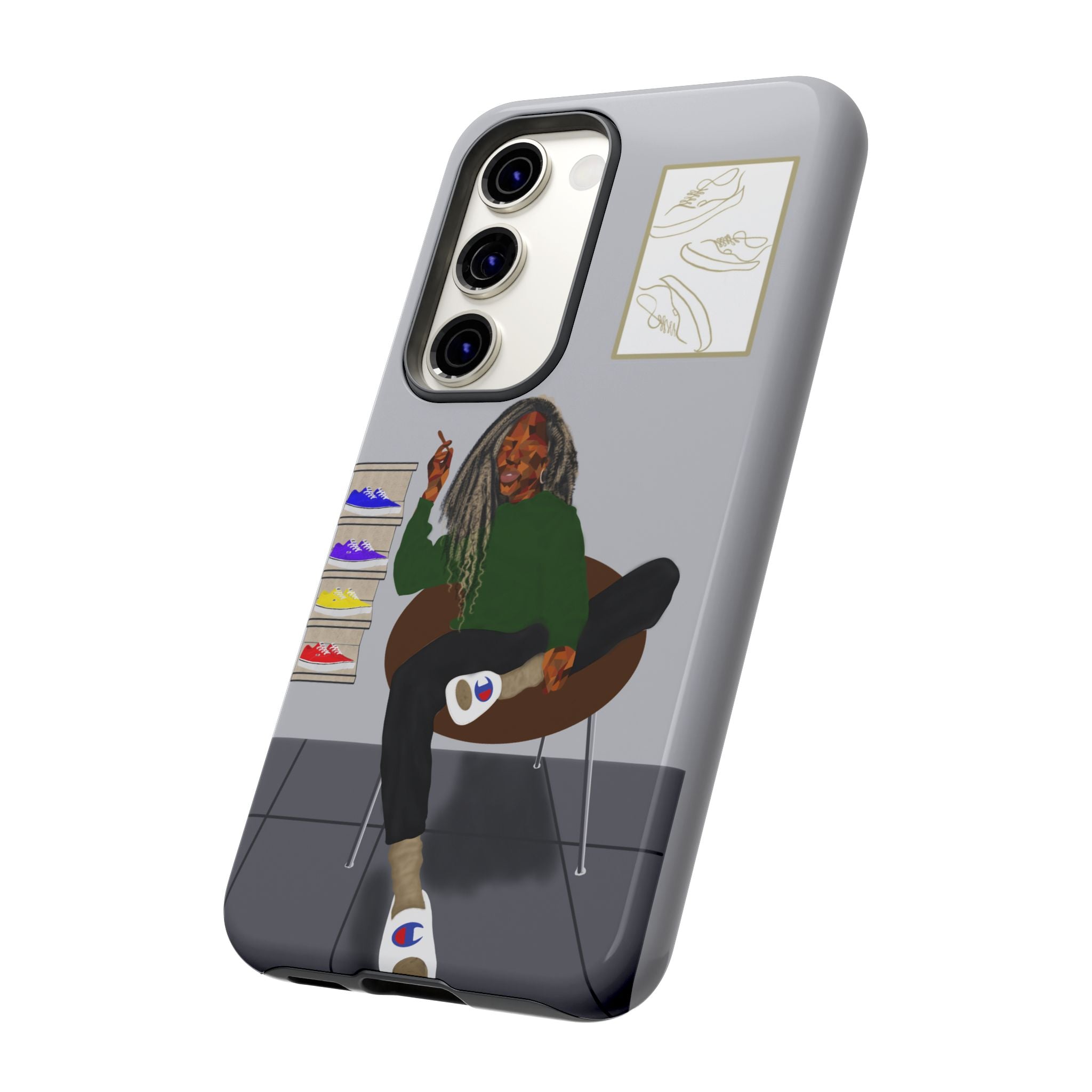 Phone Case — Chill Sneakerhead Illustration ("Tough Cases")